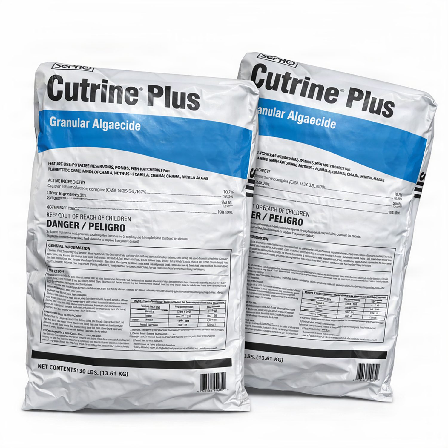 Cutrine Plus Granular Algaecide, 2-pack of 30 lb bags