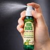 BugMace mosquito repellent fine mist spray during application
