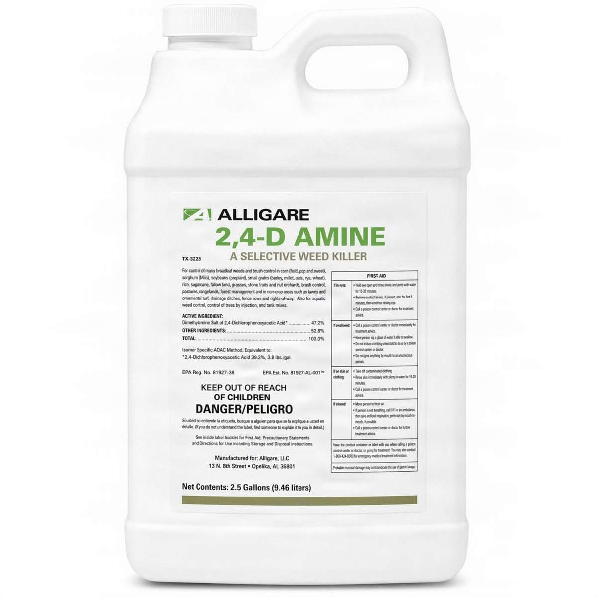 Alligare 2,4-D Amine 2 and a Half Gallon