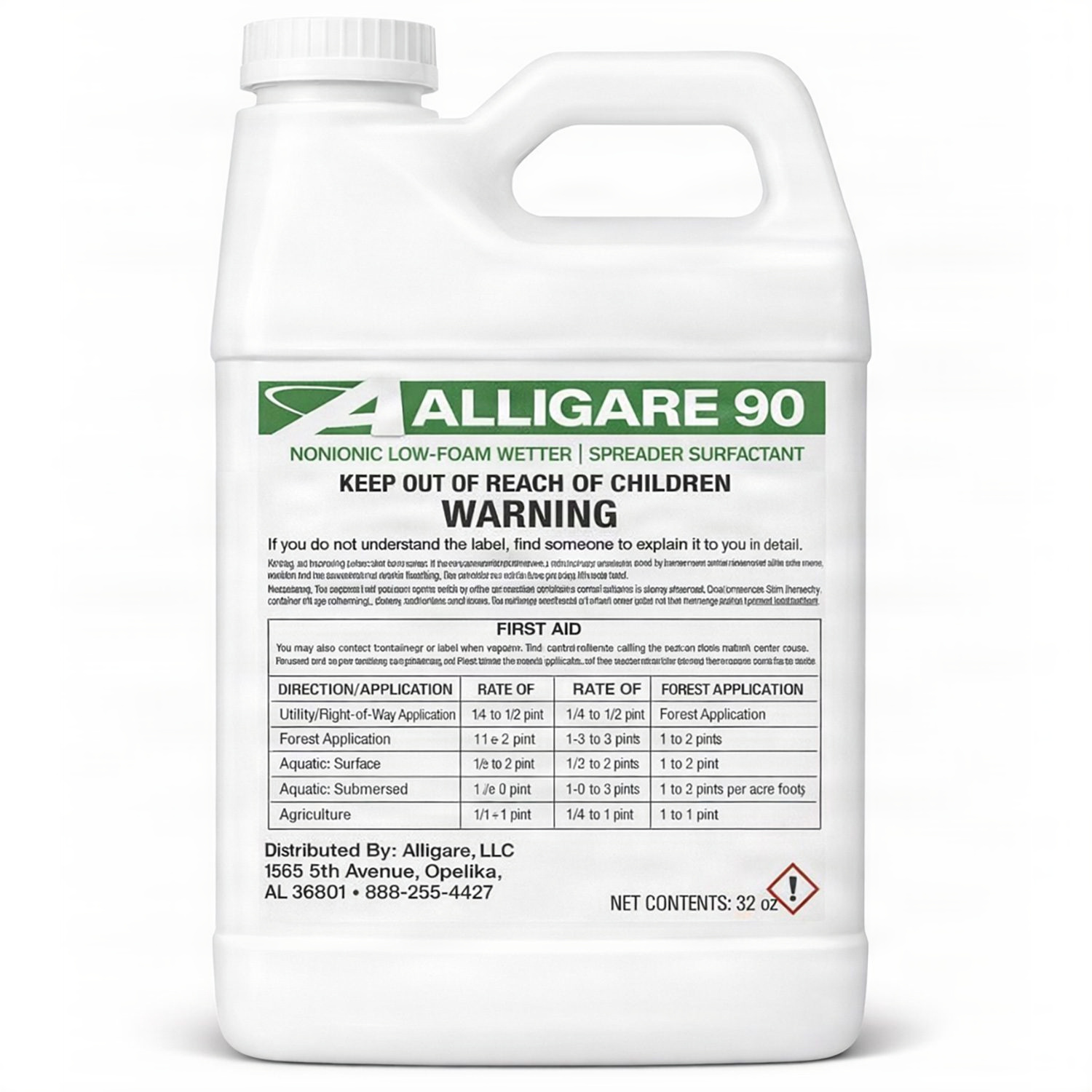 Front view of Alligare 90 Adjuvant Surfactant Adjuvant 32 oz.