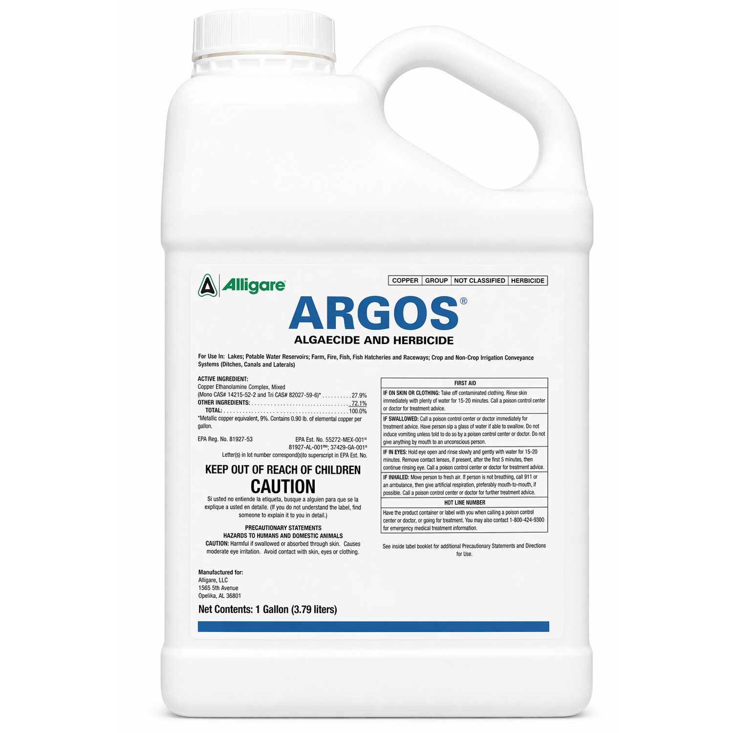 Alligare Argos 1 Gallon.