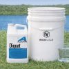 Alligae Diquat Gallon next to 5 gallon Ironvale container to visualize size of package.