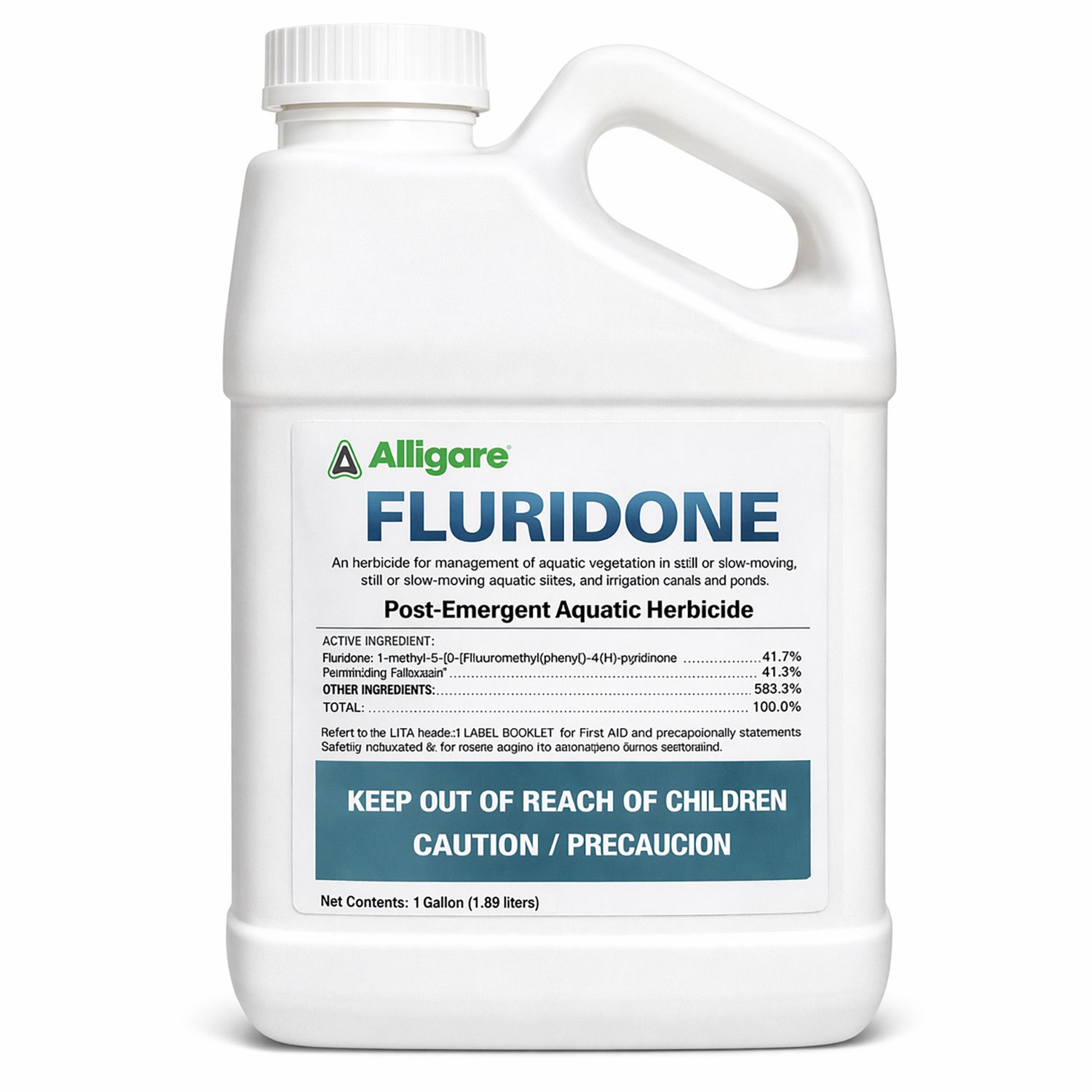 Front view of Alligare Fluridone 1 Gallon.