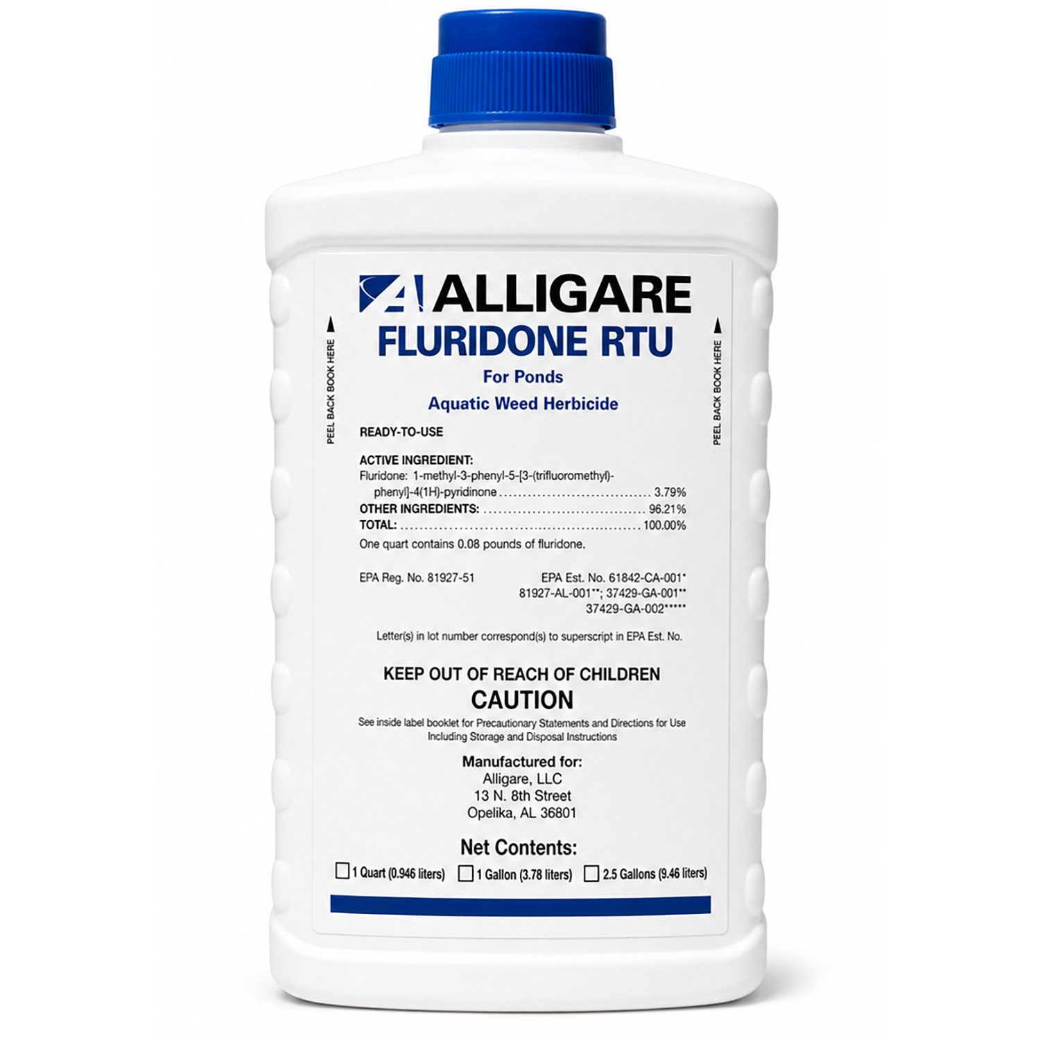 Front view of Alligare Fluridone RTU 32 oz.