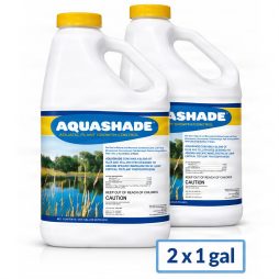 Two 1-gallon bottles of Aquashade aquatic dye