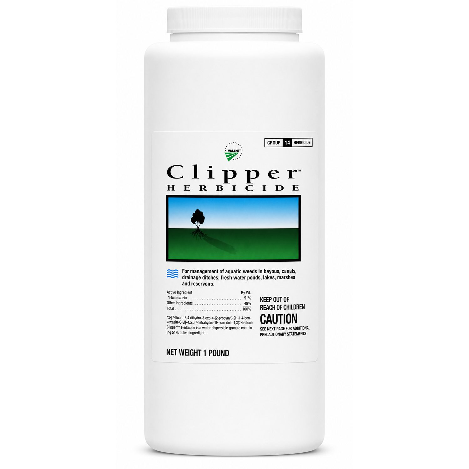 Front view of Clipper Herbicide 1 lb.