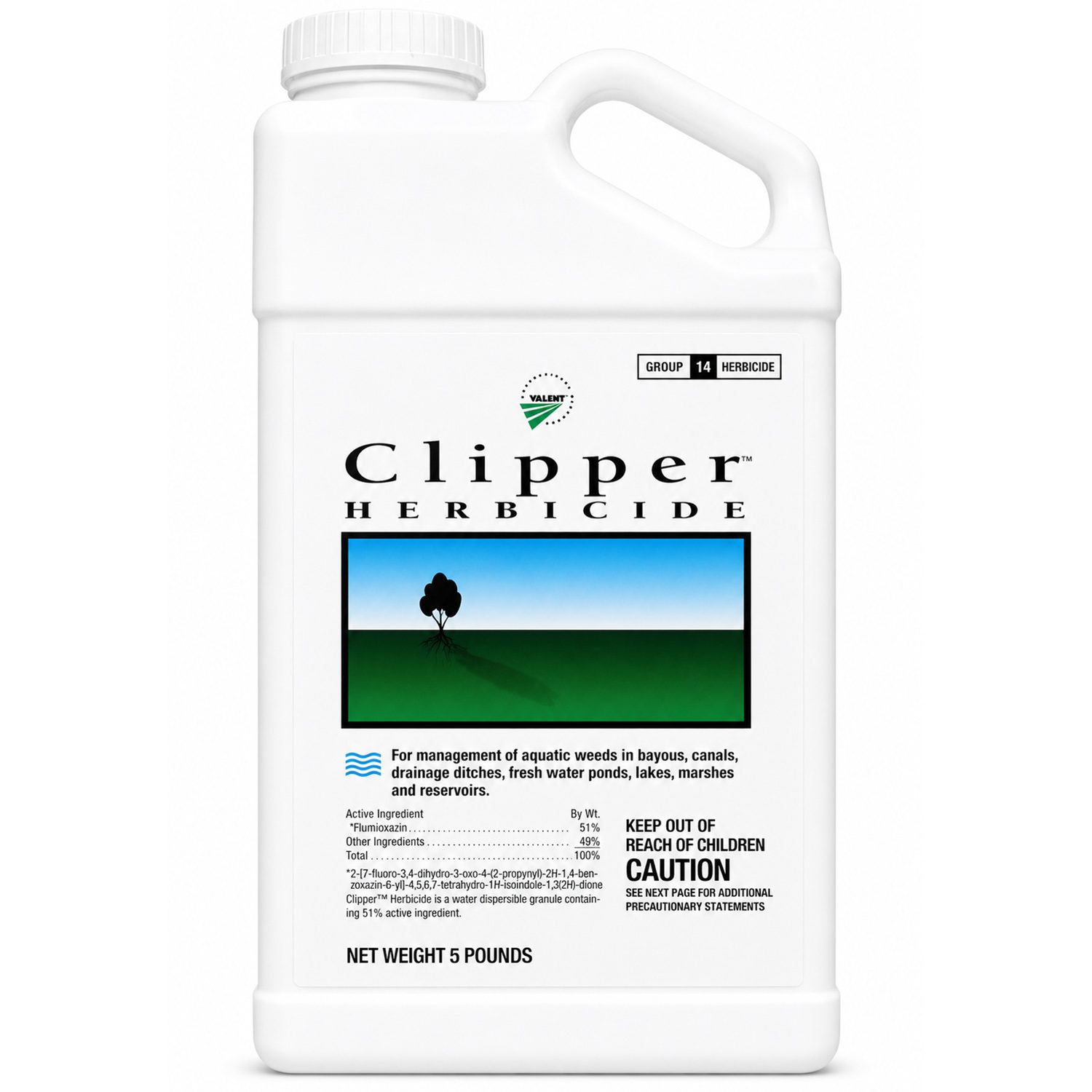 Front view of Clipper Herbicide 5 lb.