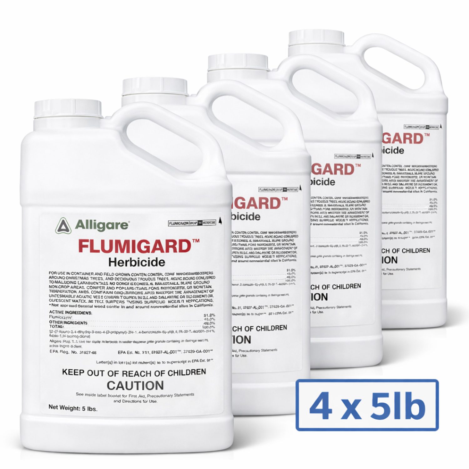 Flumigard WDG Aquatic Herbicide 4-pack Case of 5 lbs, 20 lbs total.