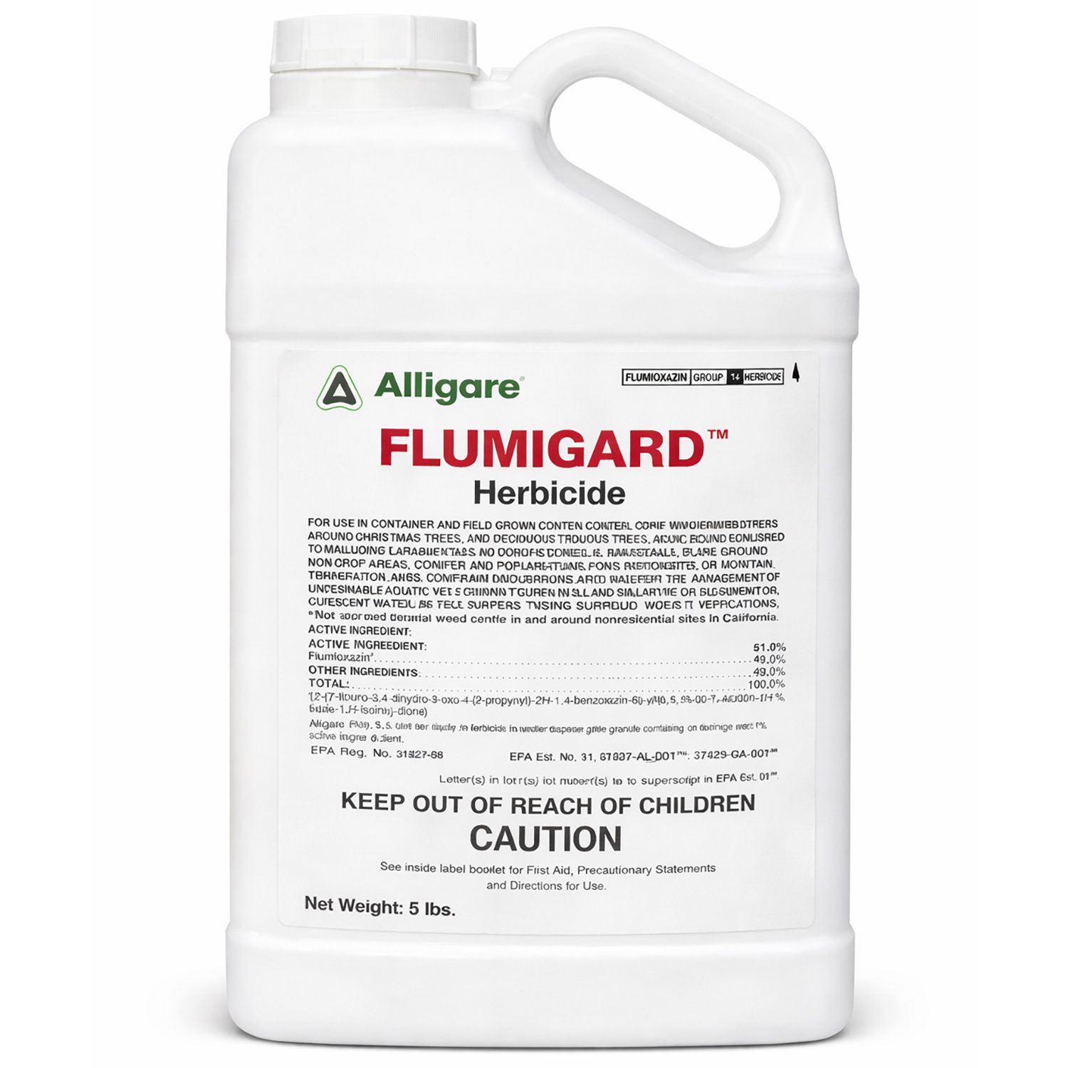 Front view of Flumigard WDG Aquatic Herbicide 5 lb.