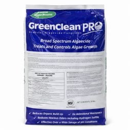 front view of Greenclean PRO Granular Algaecide Fungicide 50 lb Bag.