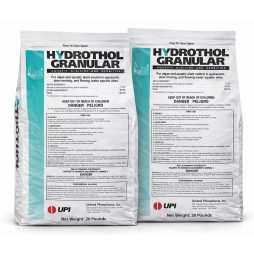 Front view of Hydrothol Granular Aquatic Algaecide and Herbicide 2-pack of 20 lb bags.