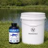 MAKO Concentrate Dye 32 oz bottle next to a 5-gallon bucket for size reference