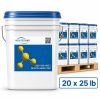 Front view of NT-MAX Lake and Pond Clarifier + Sludge and Muck Digester 20-Pack of 25 lb Pails with a pallet pack in view.