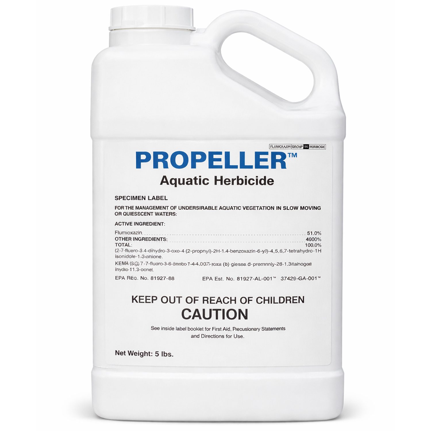 Front view of Propeller Aquatic Herbicide 5 lb.