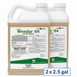 Front view of Weedar 64 Broadleaf Herbicide 2 and a half gallon 2-pack, 5 gallons total.