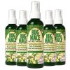 BugMace Safari Strength 100 mL DEET-free natural insect repellent spray with certified organic active ingredients beside a 6-pack case.