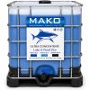 MAKO Bahamas Blue bulk dye in a 275-gallon IBC tote for high-volume water management use.