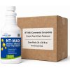 NewTechBio NT-MAX 32 fl oz drain and grease trap treatment bottle with 24 pack commercial case box.