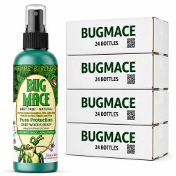 BugMace Mosquito & Insect Repellent Spray, Natural<span style="font-size:0.6em; vertical-align:super; line-height:0;">‡</span>, DEET-Free with Certified Organic Active Ingredients, TSA-Compliant 100 mL Aluminum Bottle product image